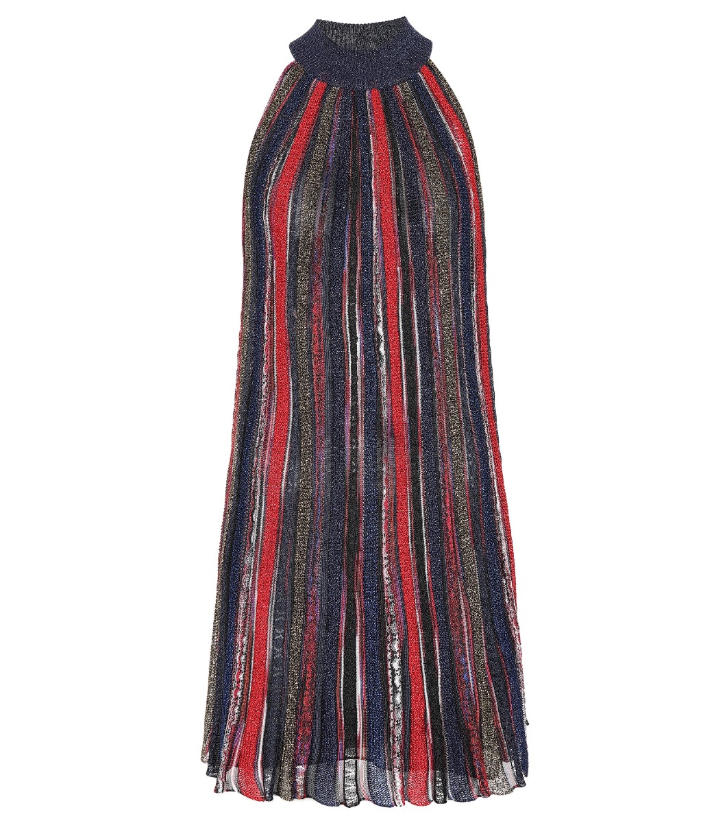 MISSONI Striped knit minidress